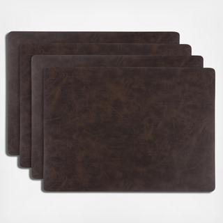 Santiago Faux Leather Placemat, Set of 4