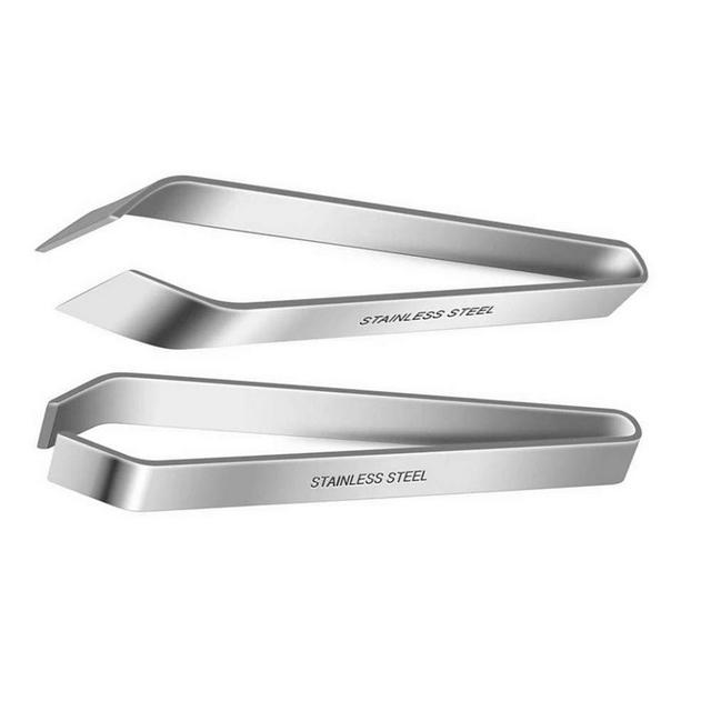 Cindy's Tool 2 Pieces Japanese Fish Bone Tweezers,4.7 inches, Flat and Slant,Easy to Pince 430 Stainless Steel, Pin Bone Removal Tool.Hair Pliers Removal Tool. Pinzas De Hueso De Pescado