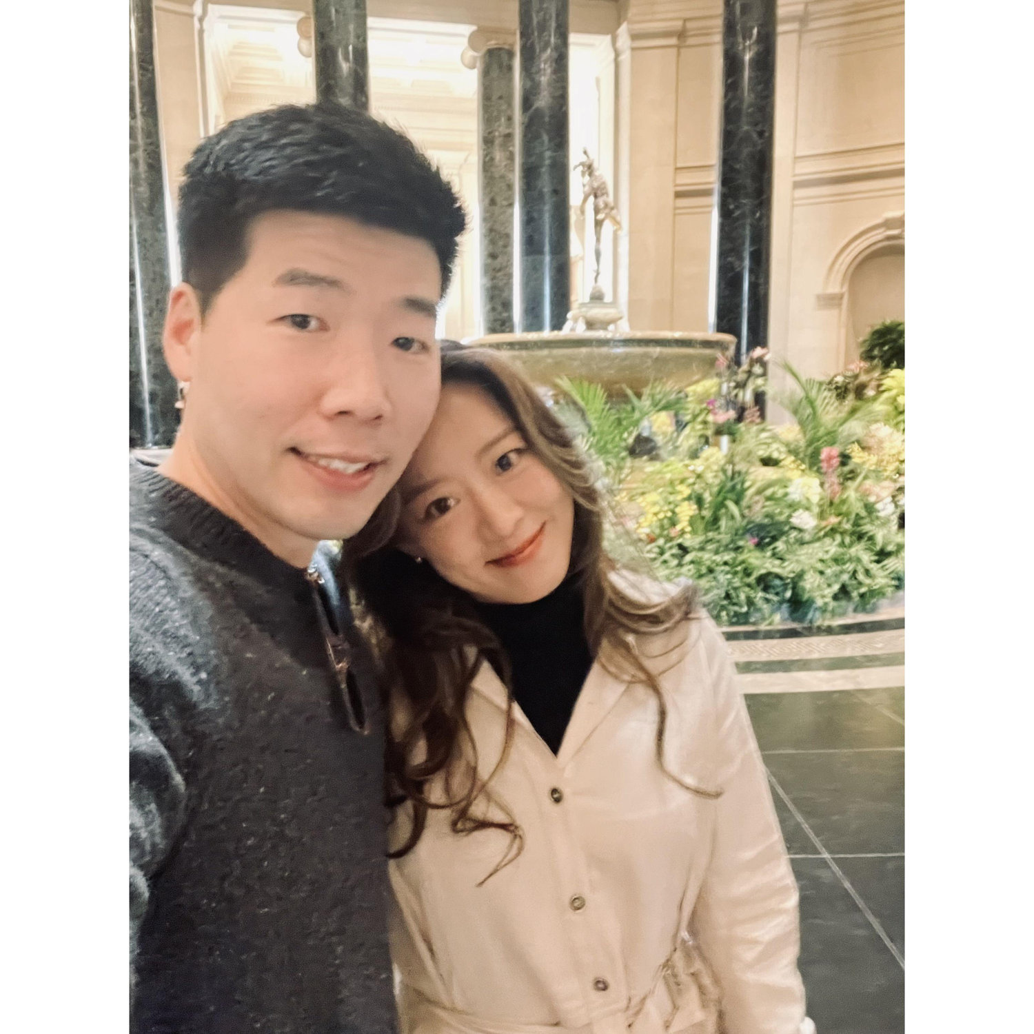 Visiting National Gallery of Art for Kristie’s. Birthday. We didn’t know we are going to take an engagement photo at NGA later.