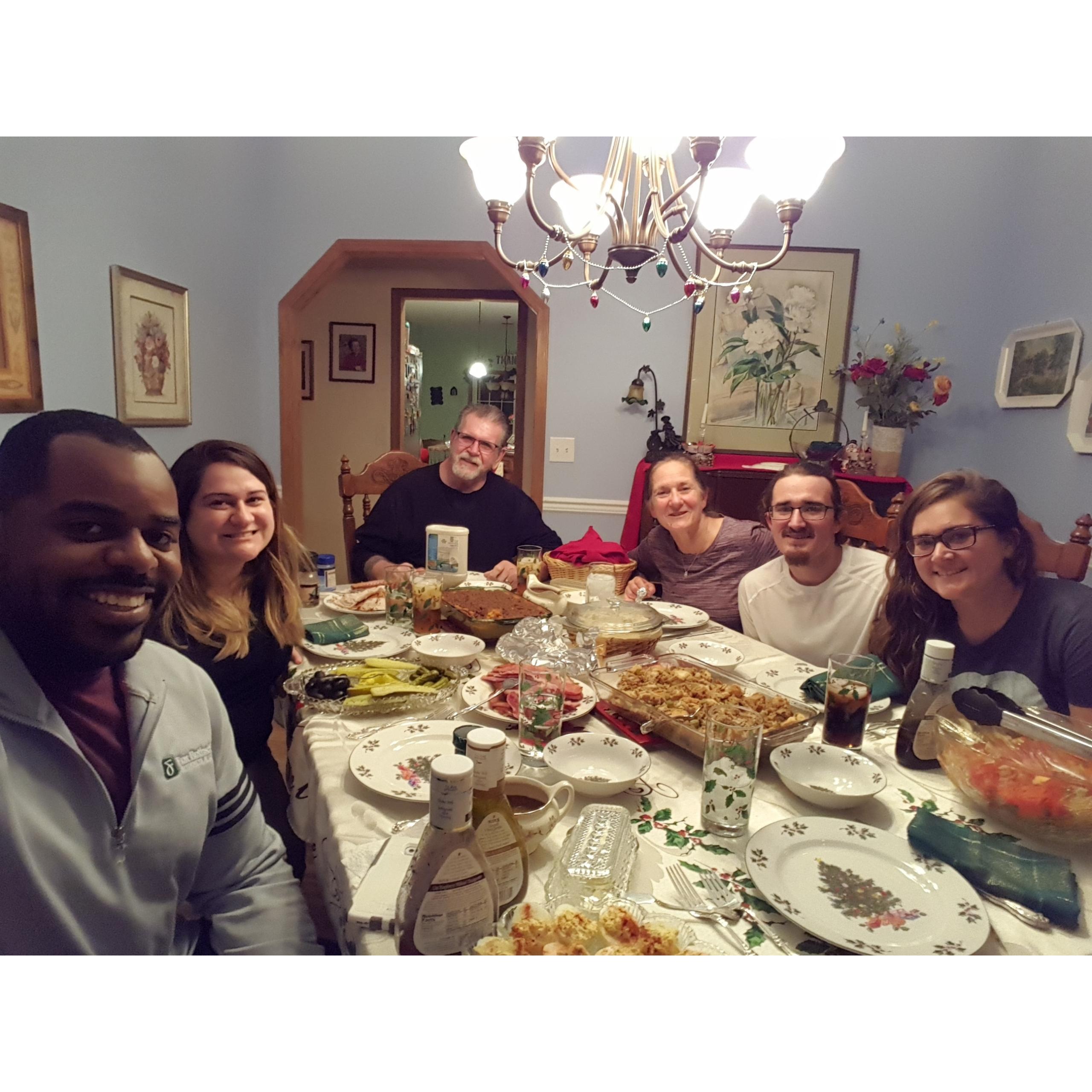 Christmas with Jessica's family