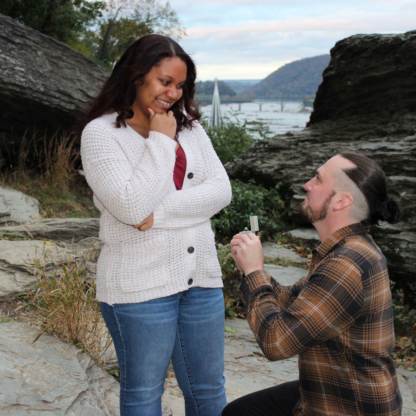 When Paul popped the question!