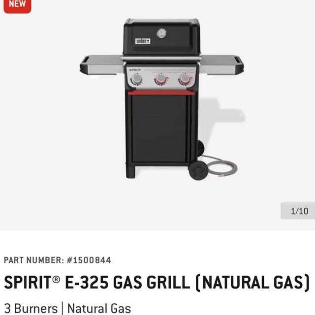 Spirit® E-325 Gas Grill (Natural Gas) | Spirit Series | Weber Grills