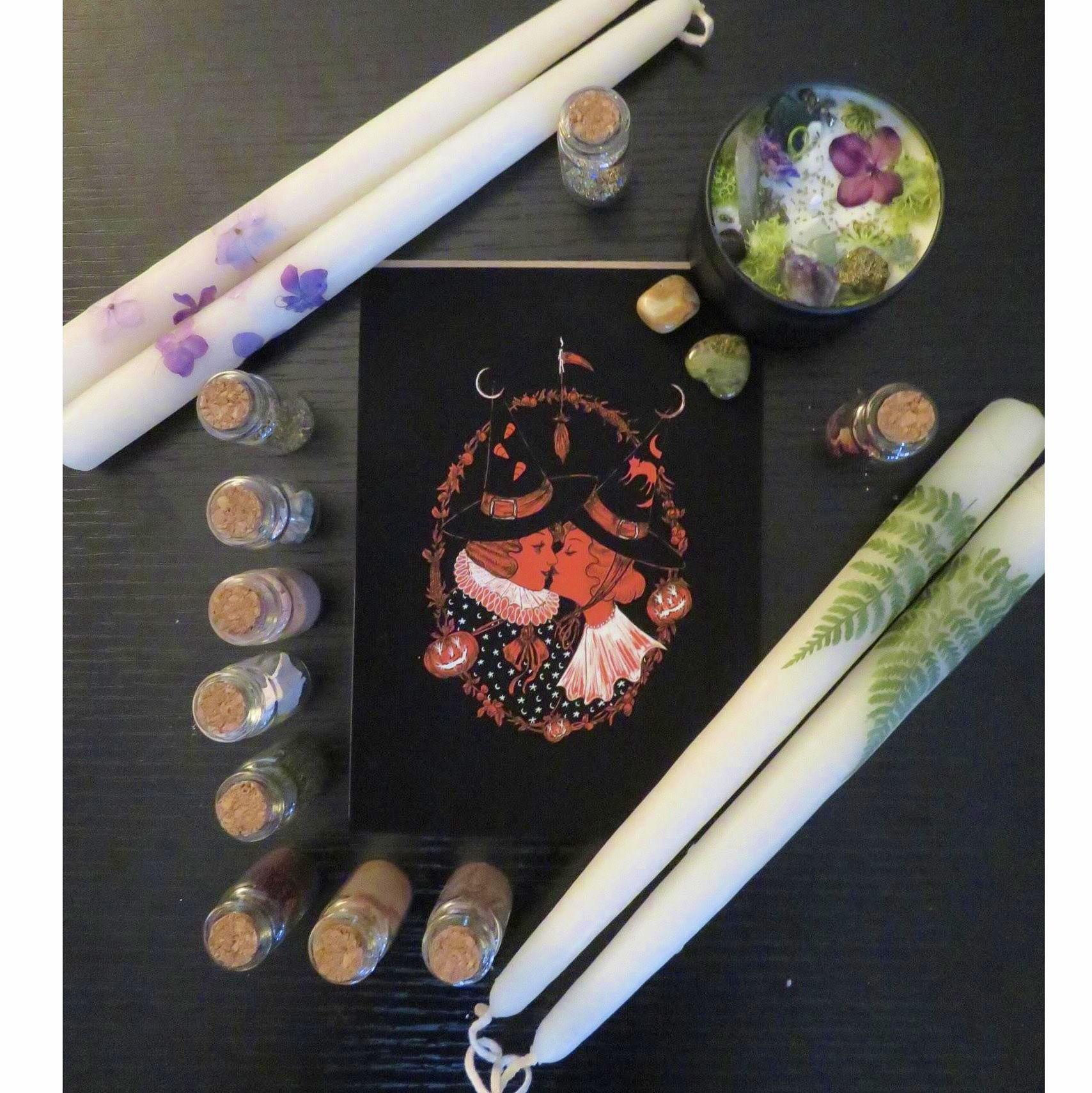 Gathering of materials for the greatest love spell of all time! (Jessa's proposal)