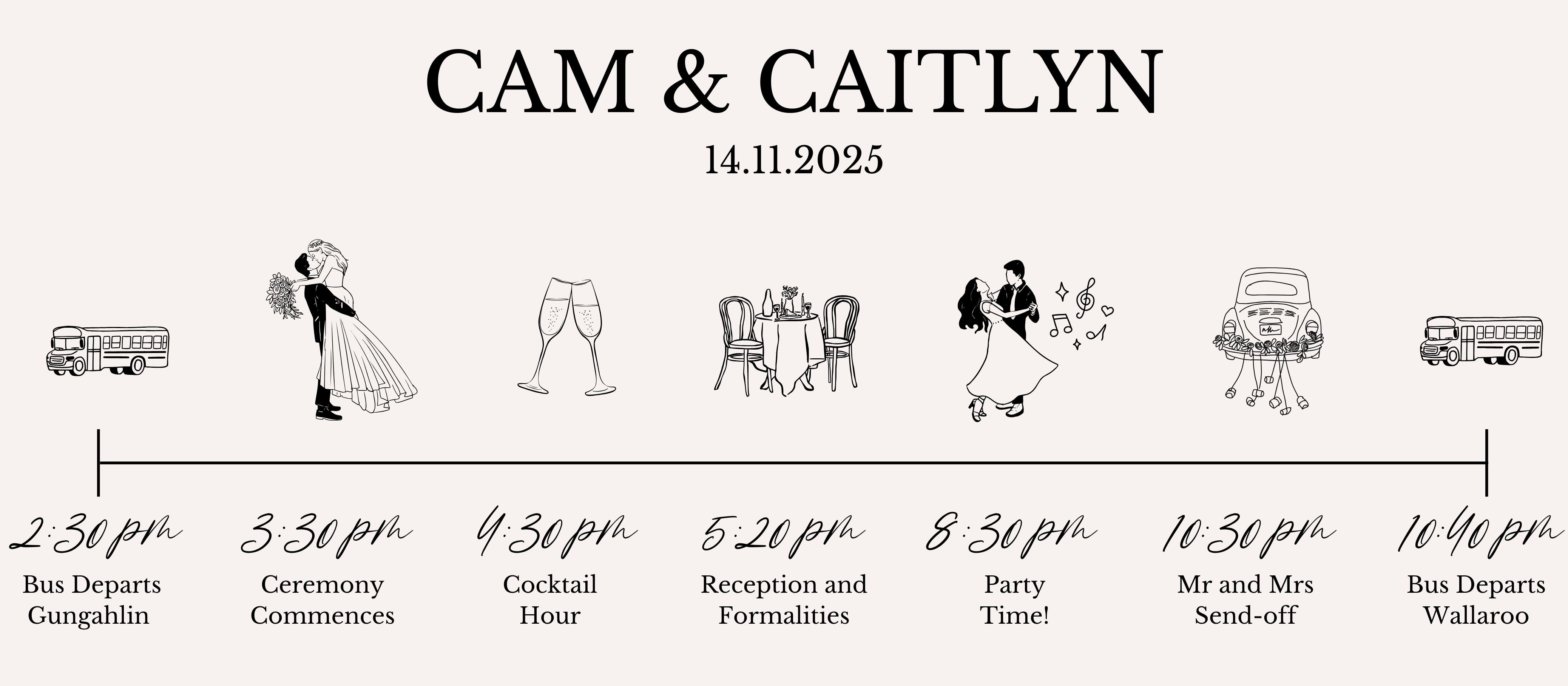 The Wedding Website of Caitlyn Savage and Cam Evans