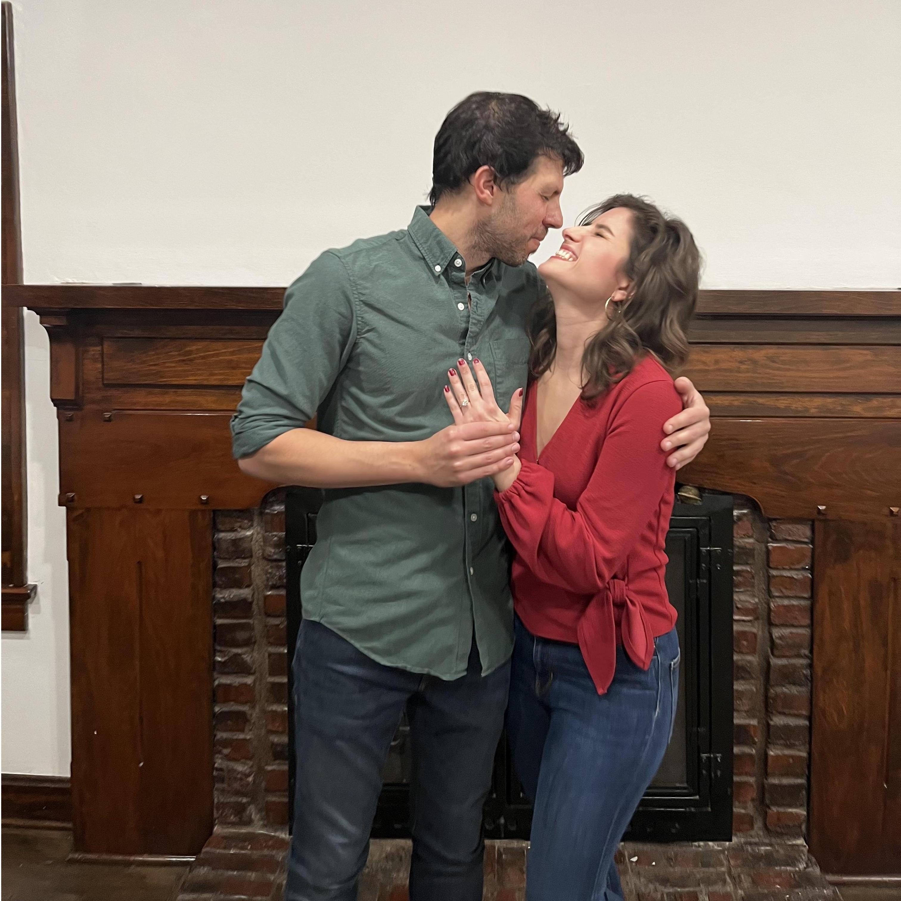 The night we got engaged AND closed on a house.