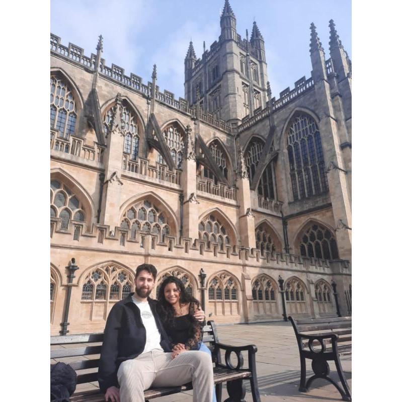 In Bath, UK celebrating my birthday for the first time together