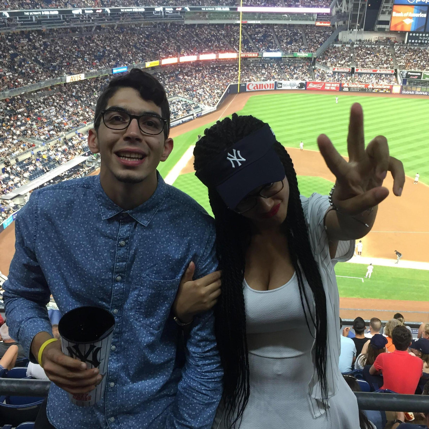 We're full-fledged Dallas Mavericks fans, so I don't even know why we went to a NY Yankees game