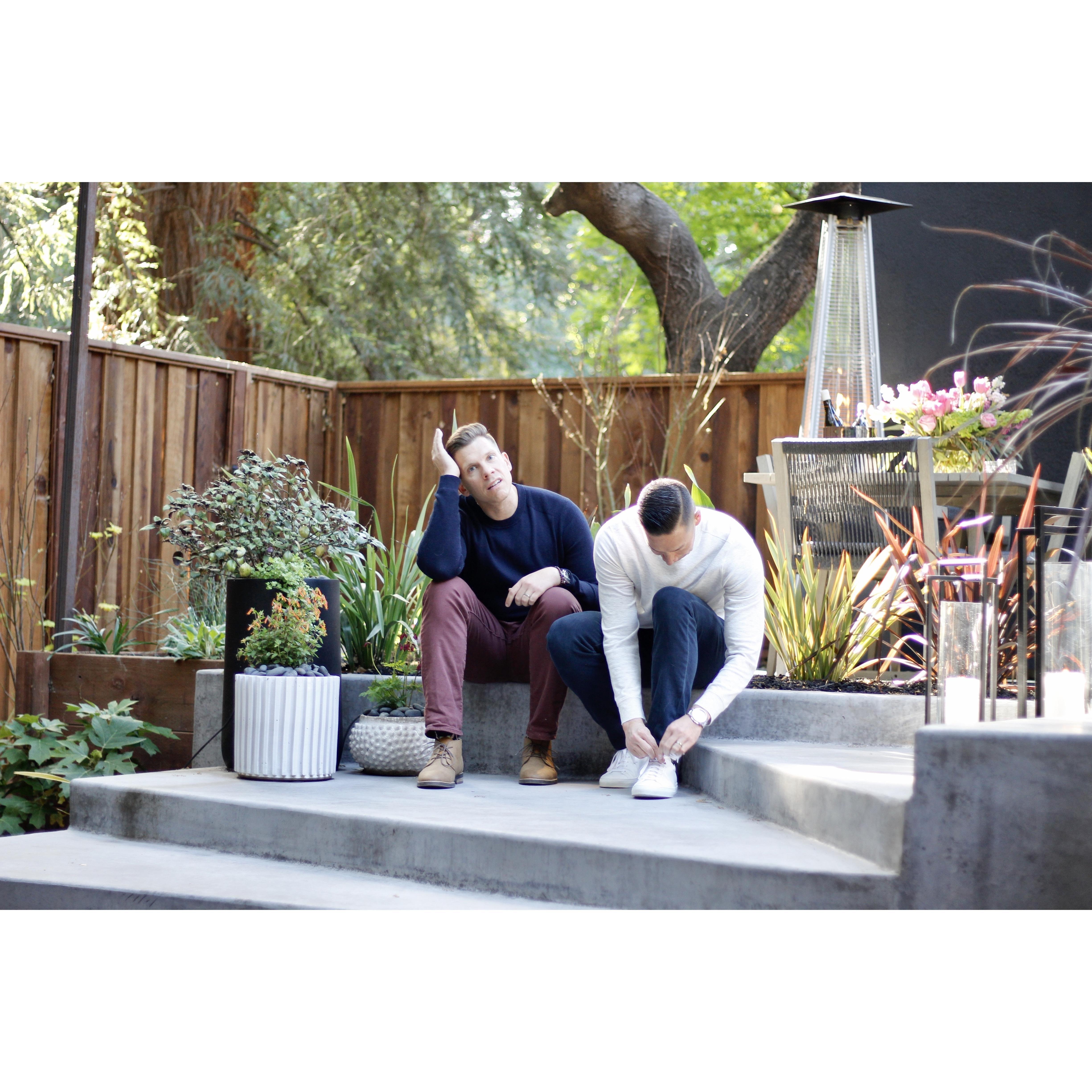 Blooper from our engagement photo shoot.