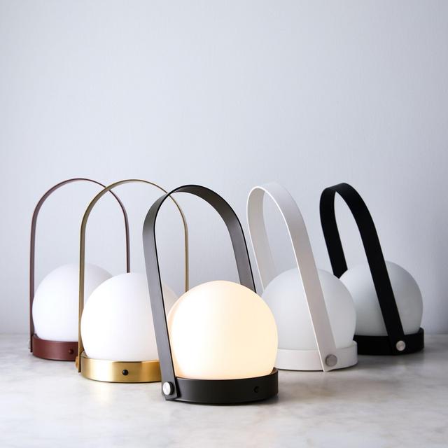 Modern Brass and Steel Rechargeable LED Lantern