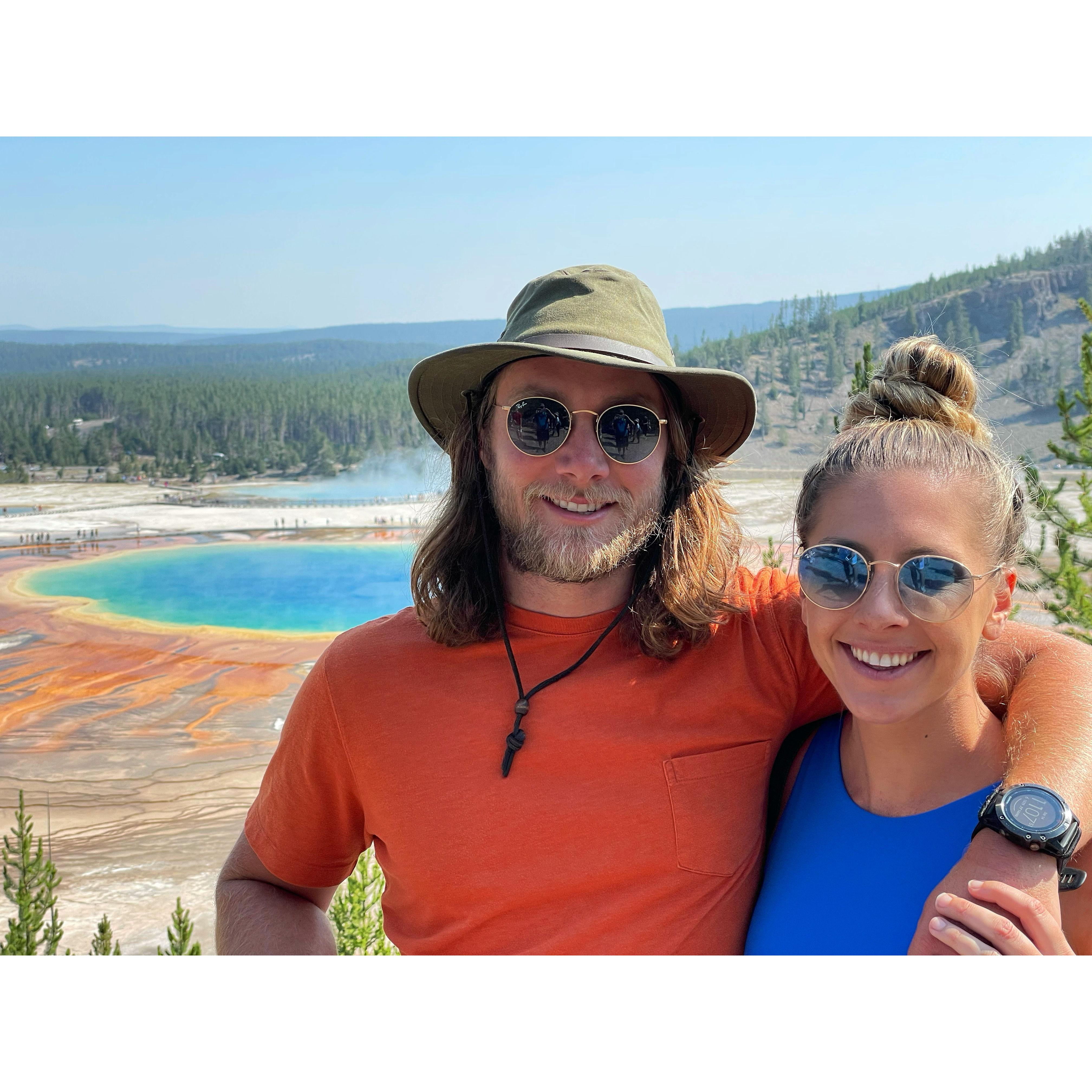 Our first trip together (Yellowstone National Park, 2021)