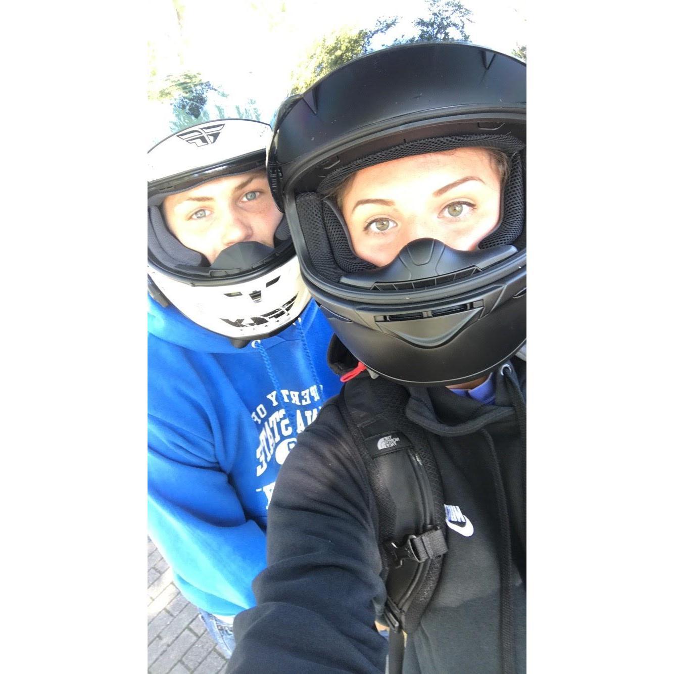Summer motorcycle rides were the best.