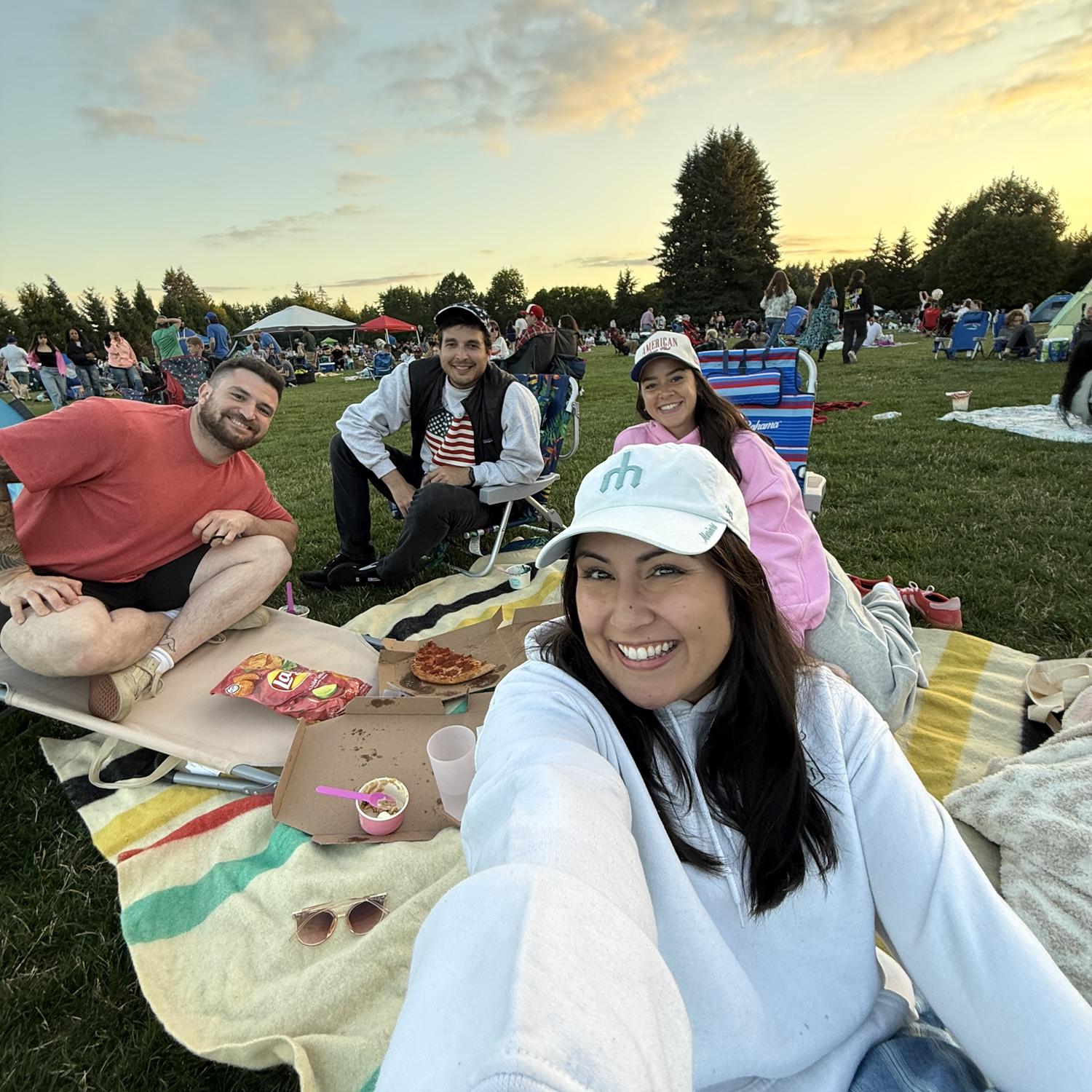 July 2025: a picnic in Lacey with Sean & Emily!