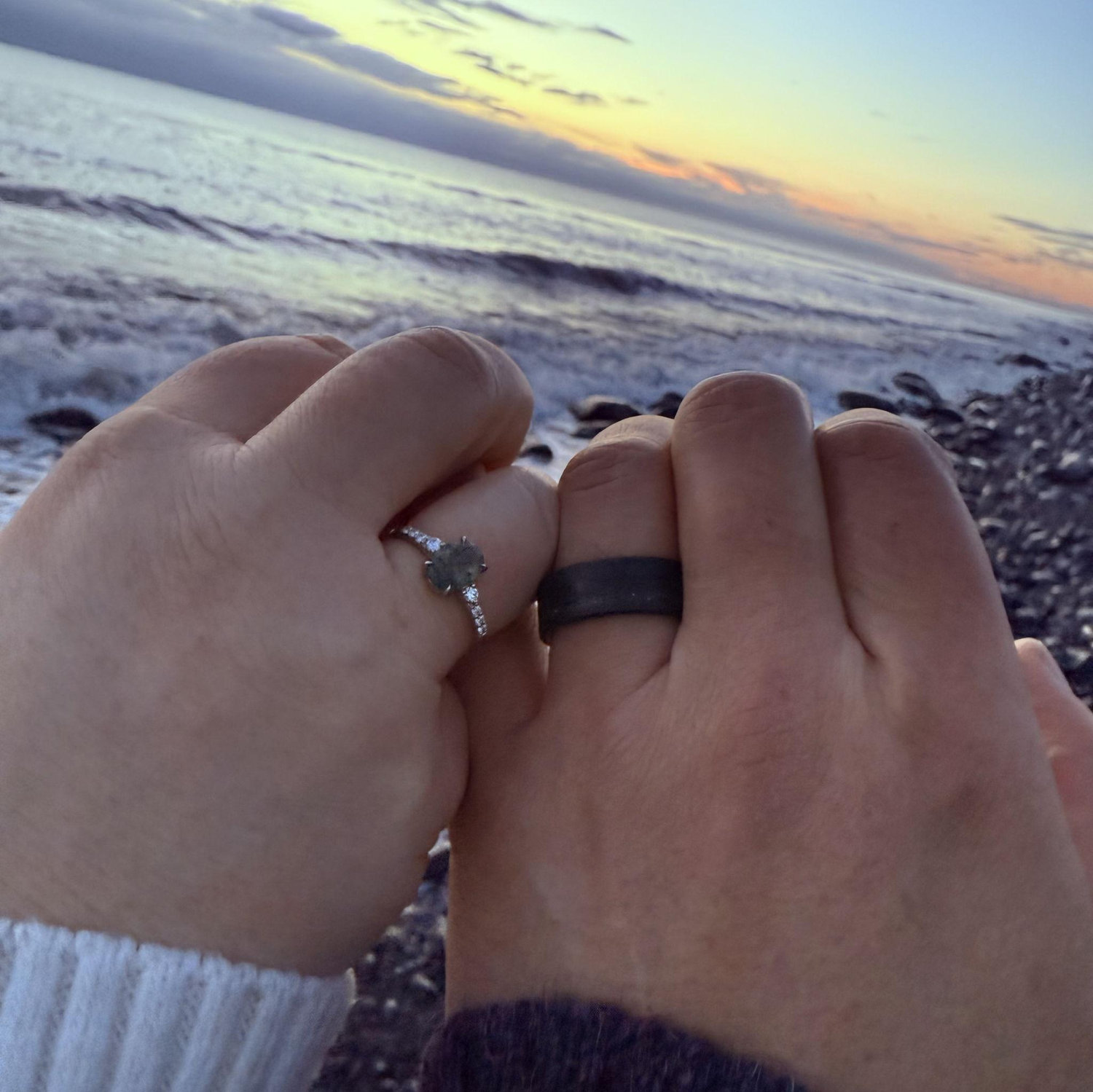 Celebrating Engagement on Bishop's Beach | New Year's Eve 2024
