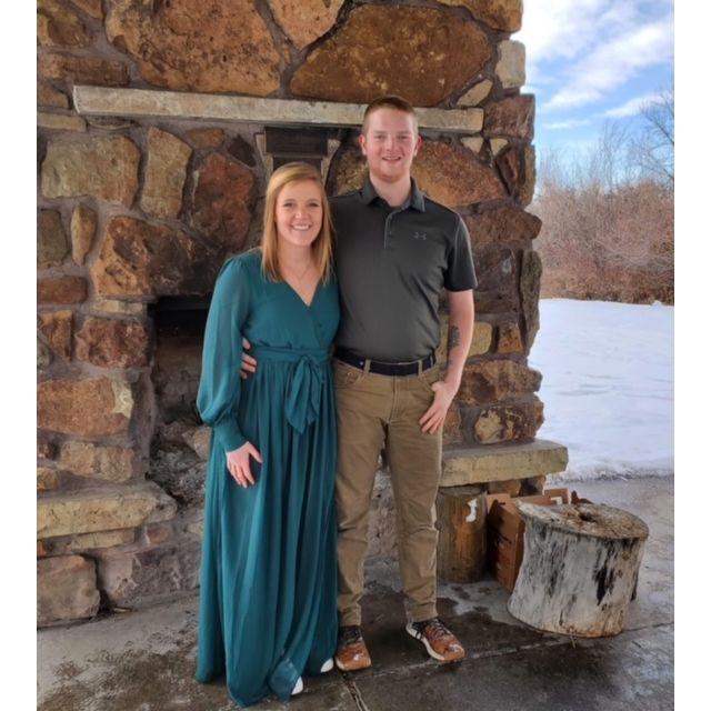 This photo was taken at Morgan and Jesse's wedding! Morgan is Cale's sister!