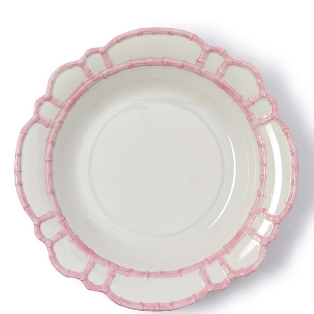 Two’s Company Pink Bamboo Platter