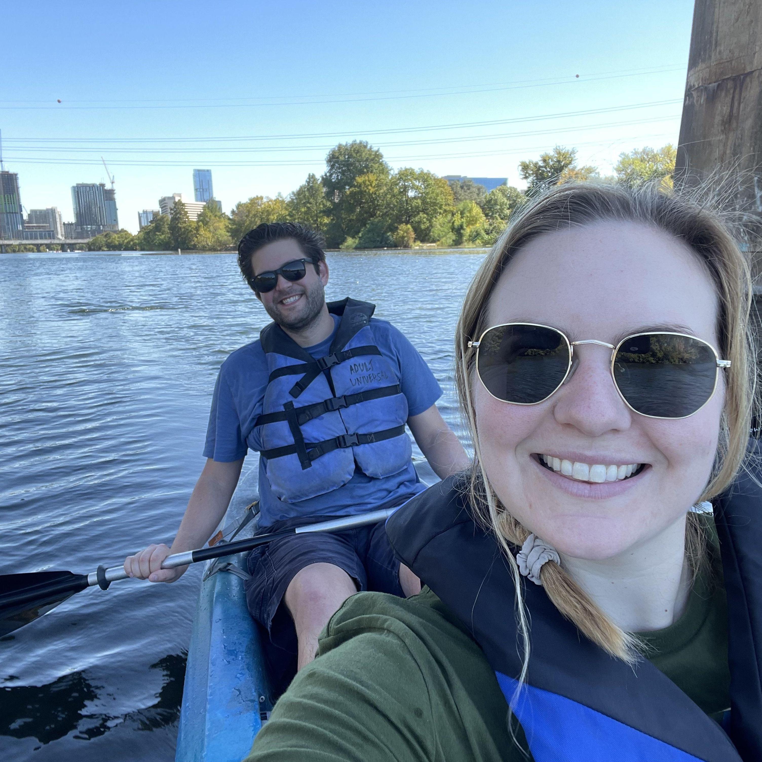 Kayaking on Lady Bird Lake - Austin, Texas (2023)