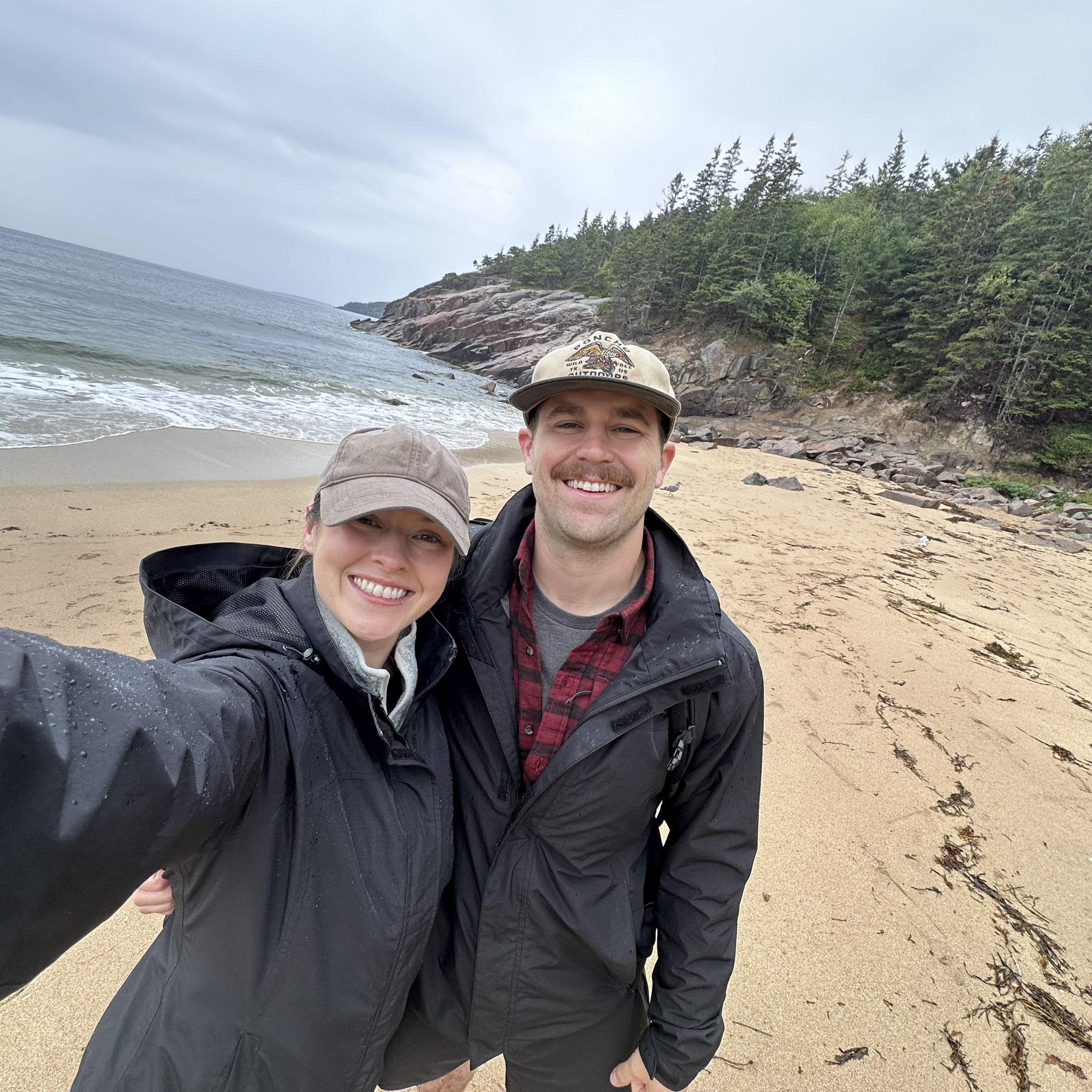 Sand beach in Acadia National Park!