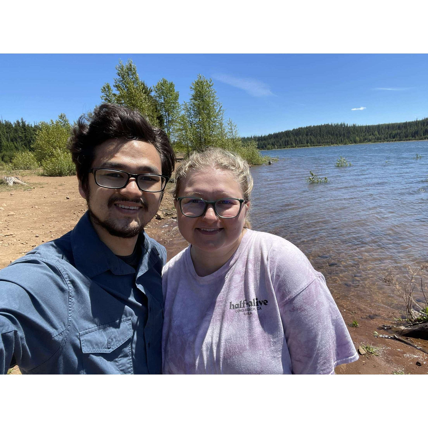 Our first camping trip together - Clear Lake (Mt Hood)