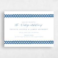 Blue Wedding Invitation - Clover Landscape