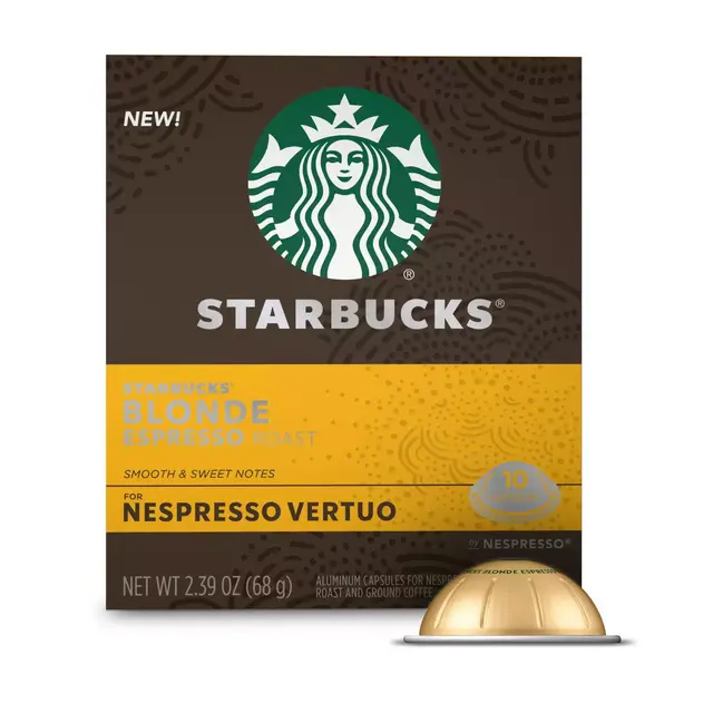 Starbucks® by Nespresso® Vertuo Line Blonde Espresso Capsules 10-Count