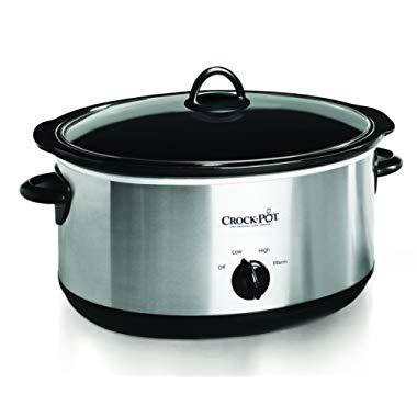 Crock-pot Oval Manual Slow Cooker, 8 quart, Stainless Steel (SCV800-S)