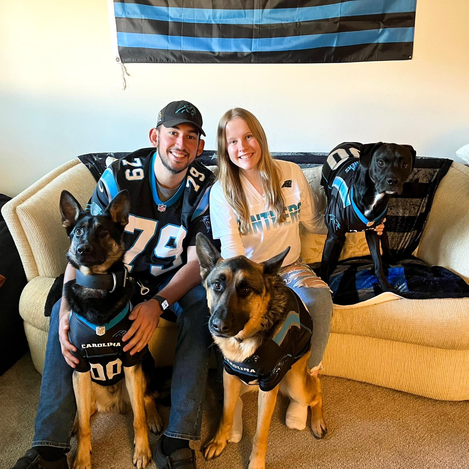 We love our little fur family! We bonded over our dogs as one of our first topics when we met. 🐾
