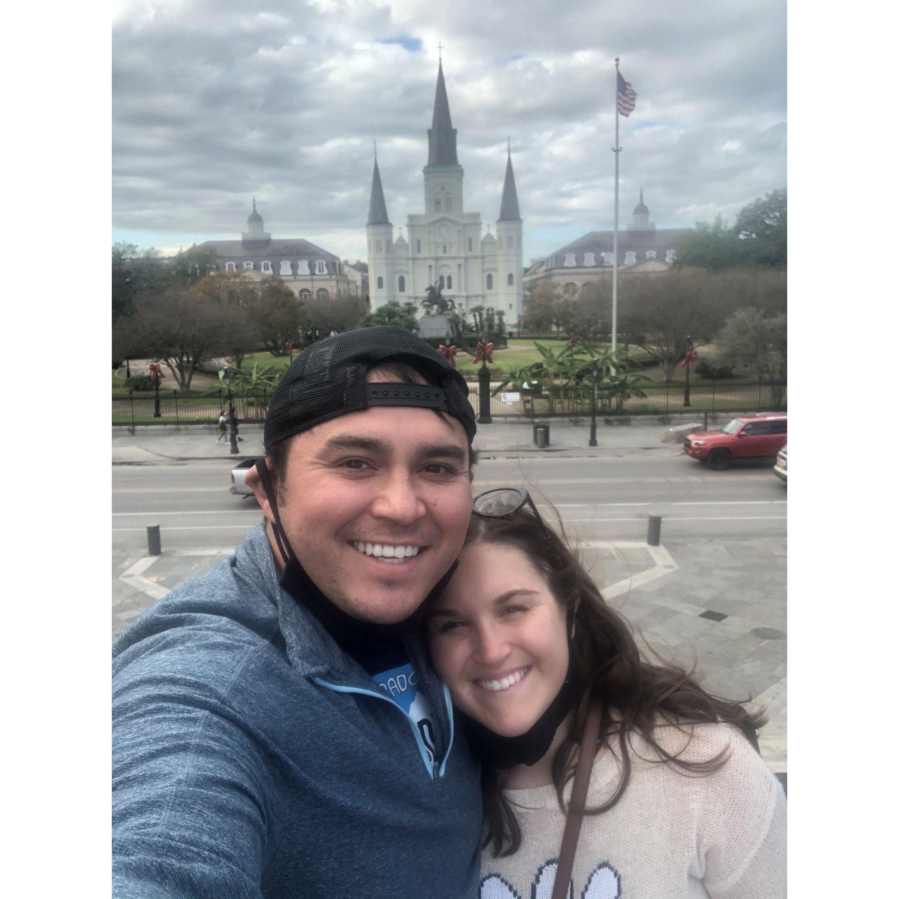 Our very first trip together to New Orleans in November 2020.