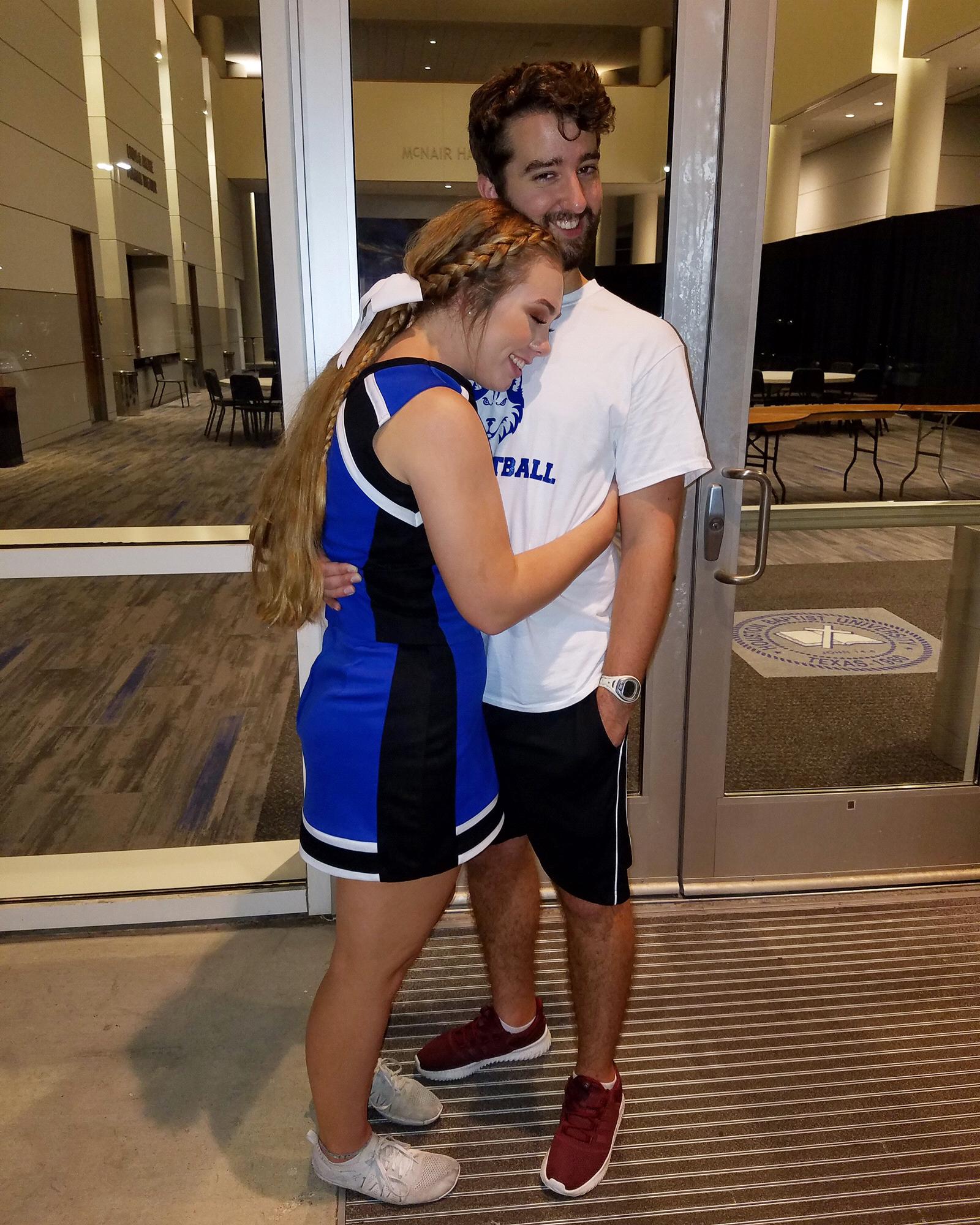 Landin was Marcella's #1 cheerleader while she was cheering, after Mama Fick!
