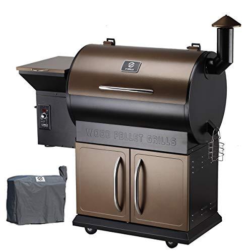 Z Grills Wood Pellet Grill Smoker with 2019 Newest Digital Controls ,700 Cooking Area 8- in-1 Grill, Smoke, Bake, Roast, Braise ,Sear,Char-grill and BBQ for Outdoor