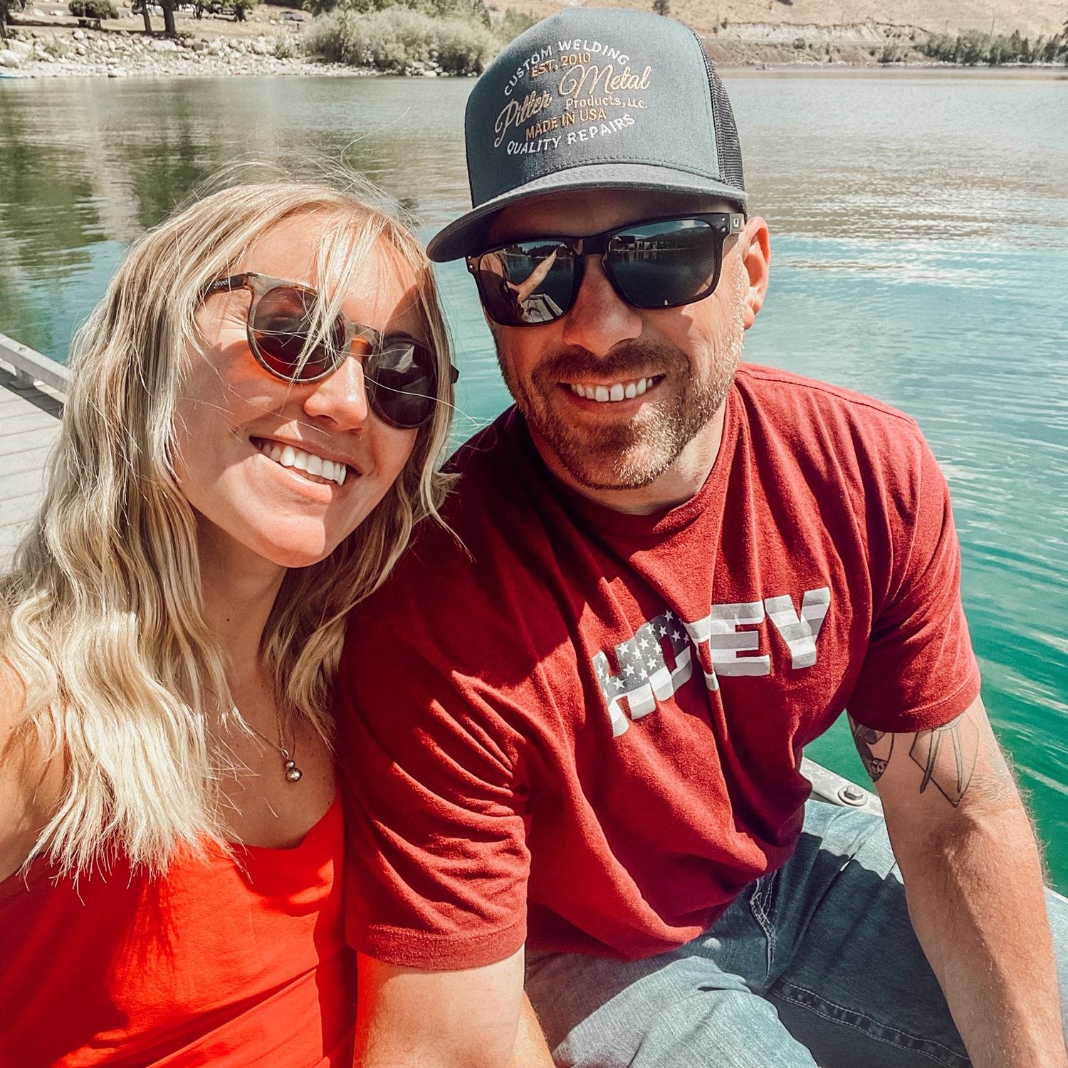 Their first picture together! Russ took a leap of faith and went with Olivia on a weekend tour through North Eastern Oregon. They spent the morning at Wallowa Lake just outside of Joseph, OR.