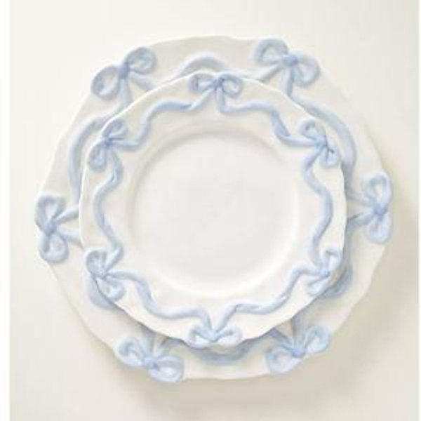 Benedita Bow Stoneware Side Plates, Set of 4