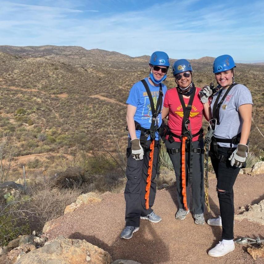 Ziplining for Carmen's birthday!