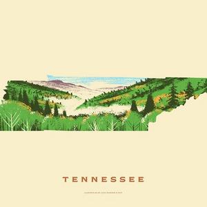 Tennessee State Print - Smoky Mountains