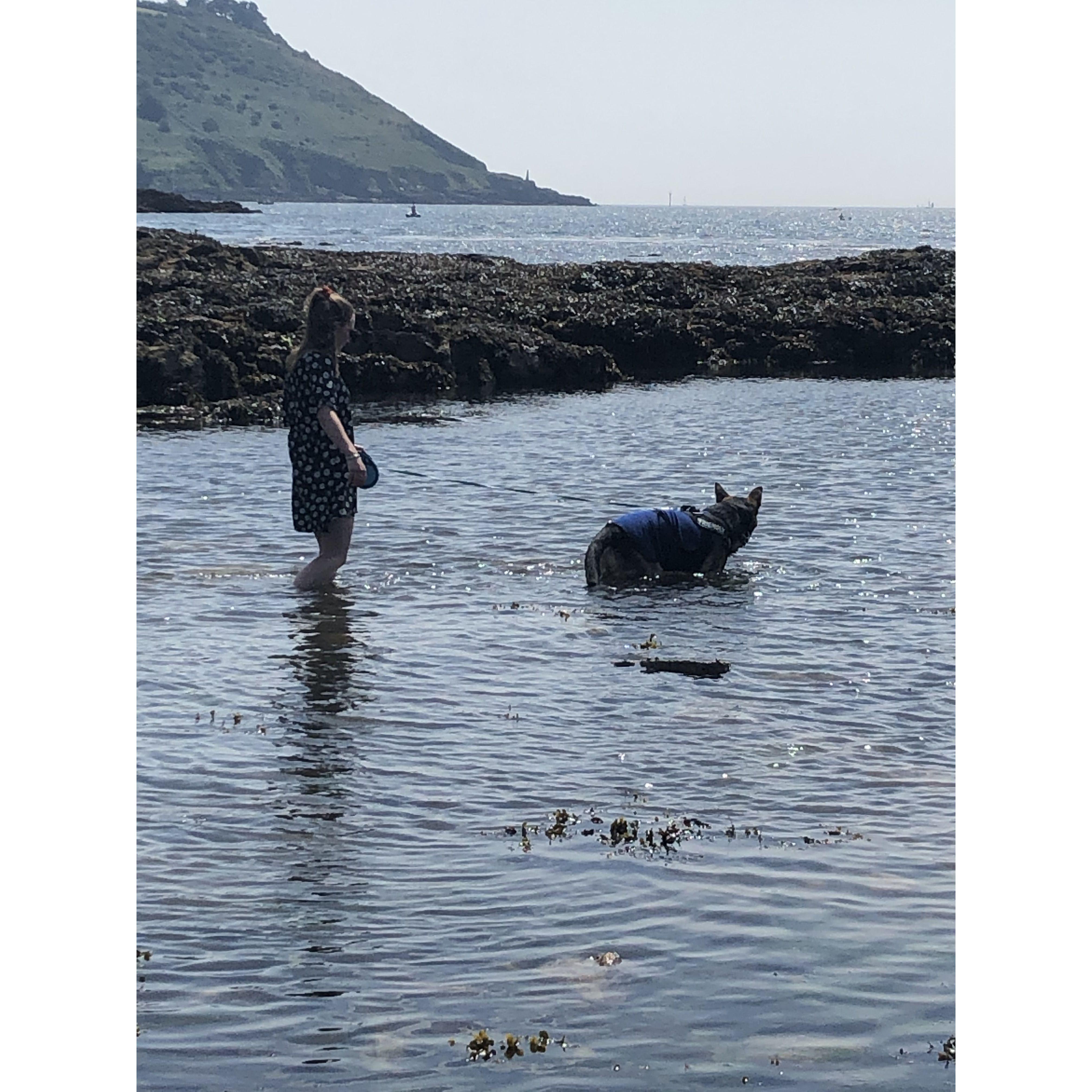 Fancied a swim and apparently so did Eve