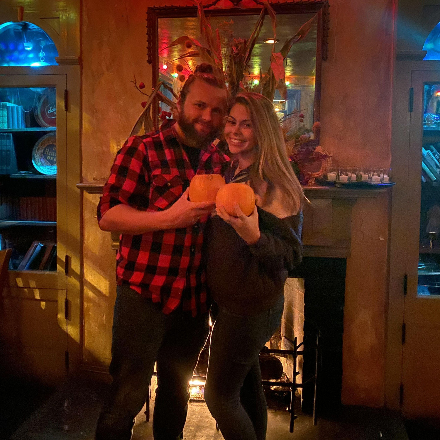Drinking out of pumpkins together became a tradition