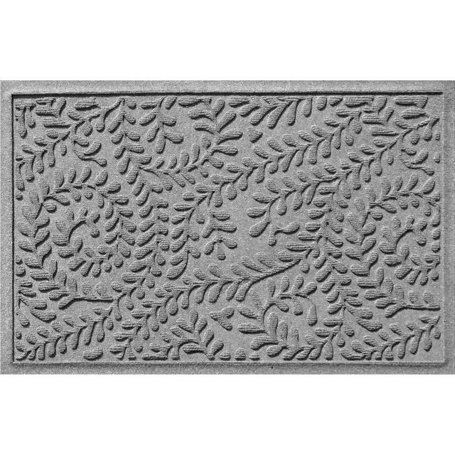 Waterhog Boxwood Doormat, 2 x 3', Medium Gray