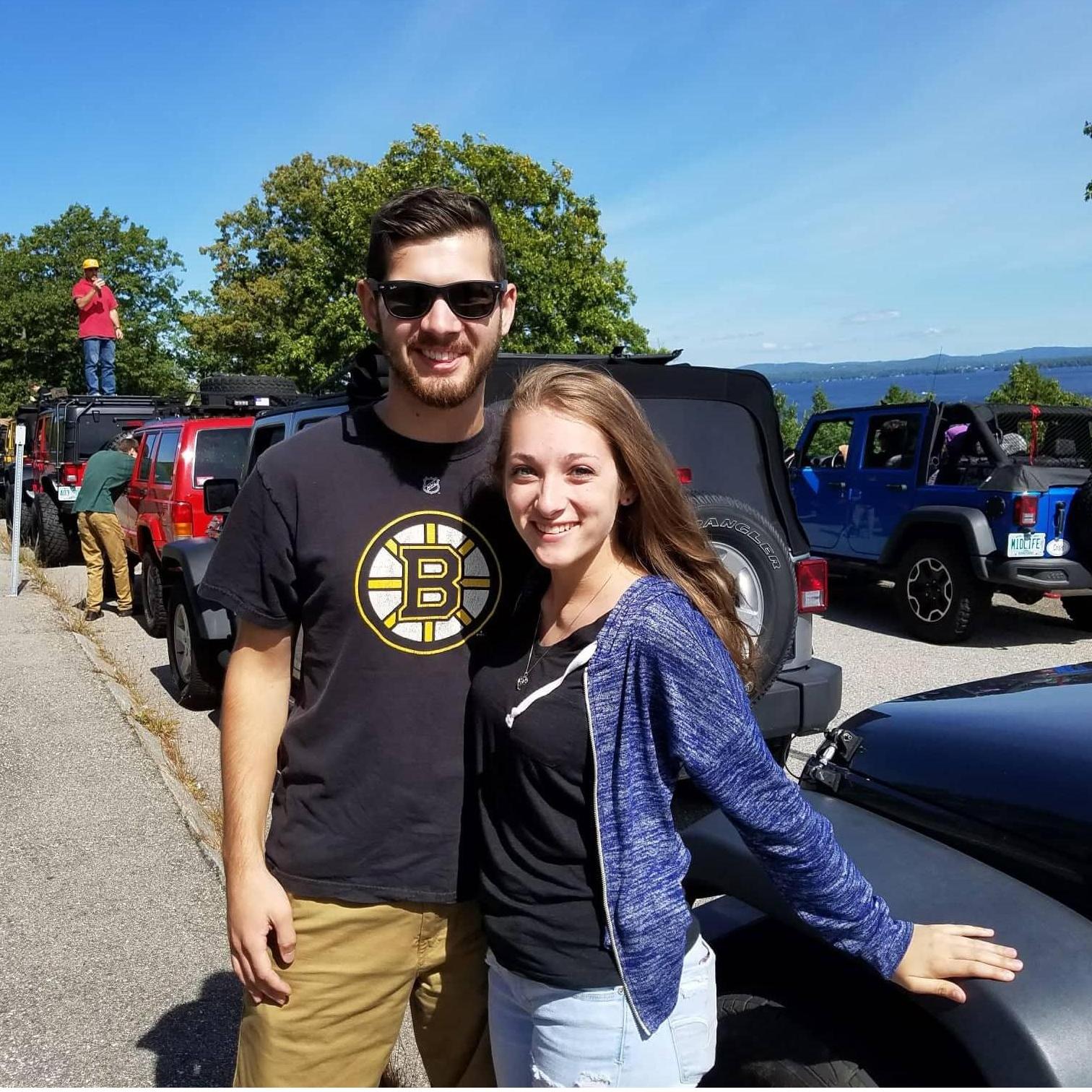 Nathan and Caitlin's first charity jeep run - 2016