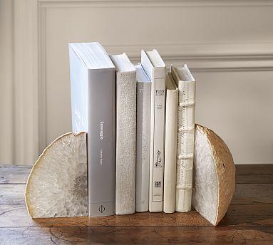 Agate Bookends, Natural