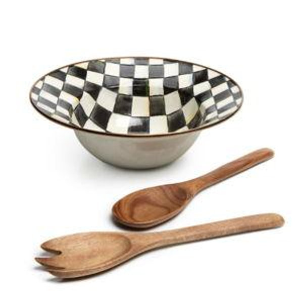 Courtly Check Salad Serving Set