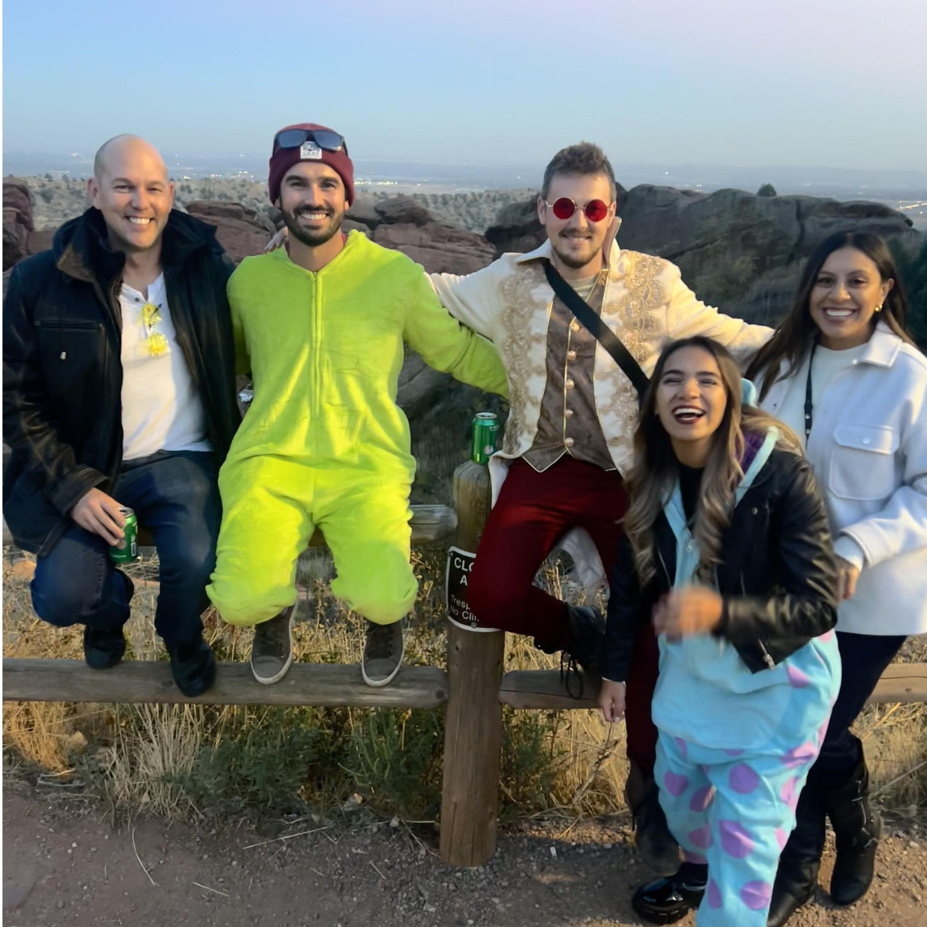 Halloween at Red Rocks with friends. 🎃🎶🏔️