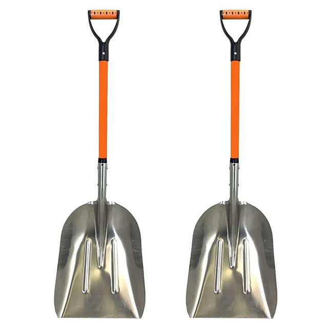 Ashman Aluminium Snow Shovel with Large Head and Durable Handle (2 Pack)