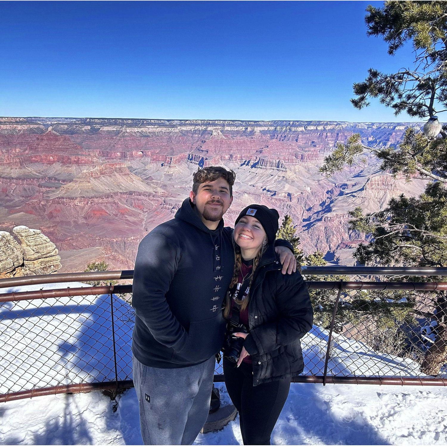 Our first long road trip! We went and saw the Grand Canyon on our way to see Sadona's family in Arizona.