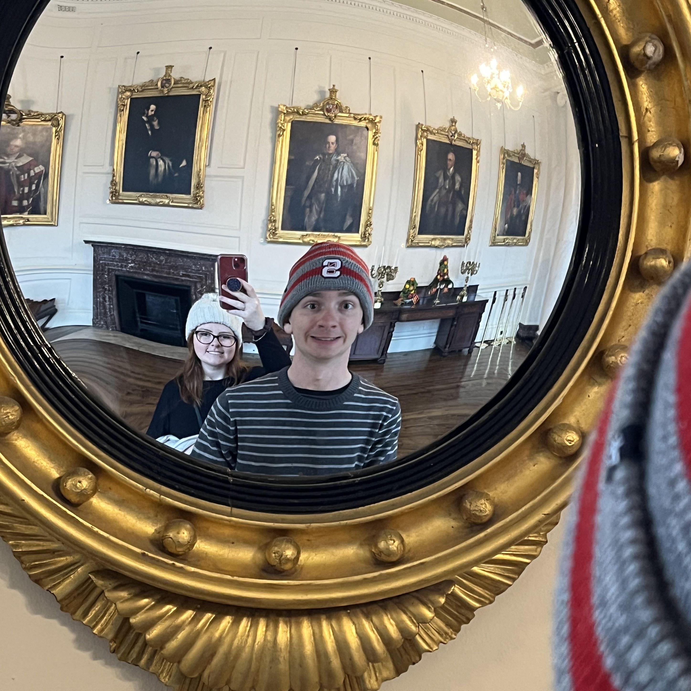 March 18, 2023 - This is one of several weird mirror pictures that were taken in Ireland haha. This one was taken in Dublin Castle.