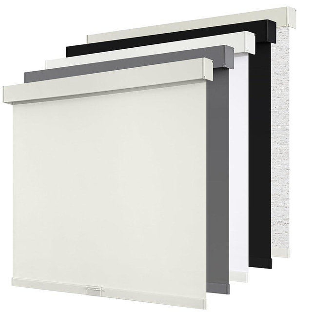 SUNOFF Cordless 100% Blackout Roller Shades Blinds for Windows Free-Stop,Pull Down Room Darkening with Valance,Thermal Insulated Woven Fabric Window Door Blinds for Home,Office,Beige 28" W x 72" L