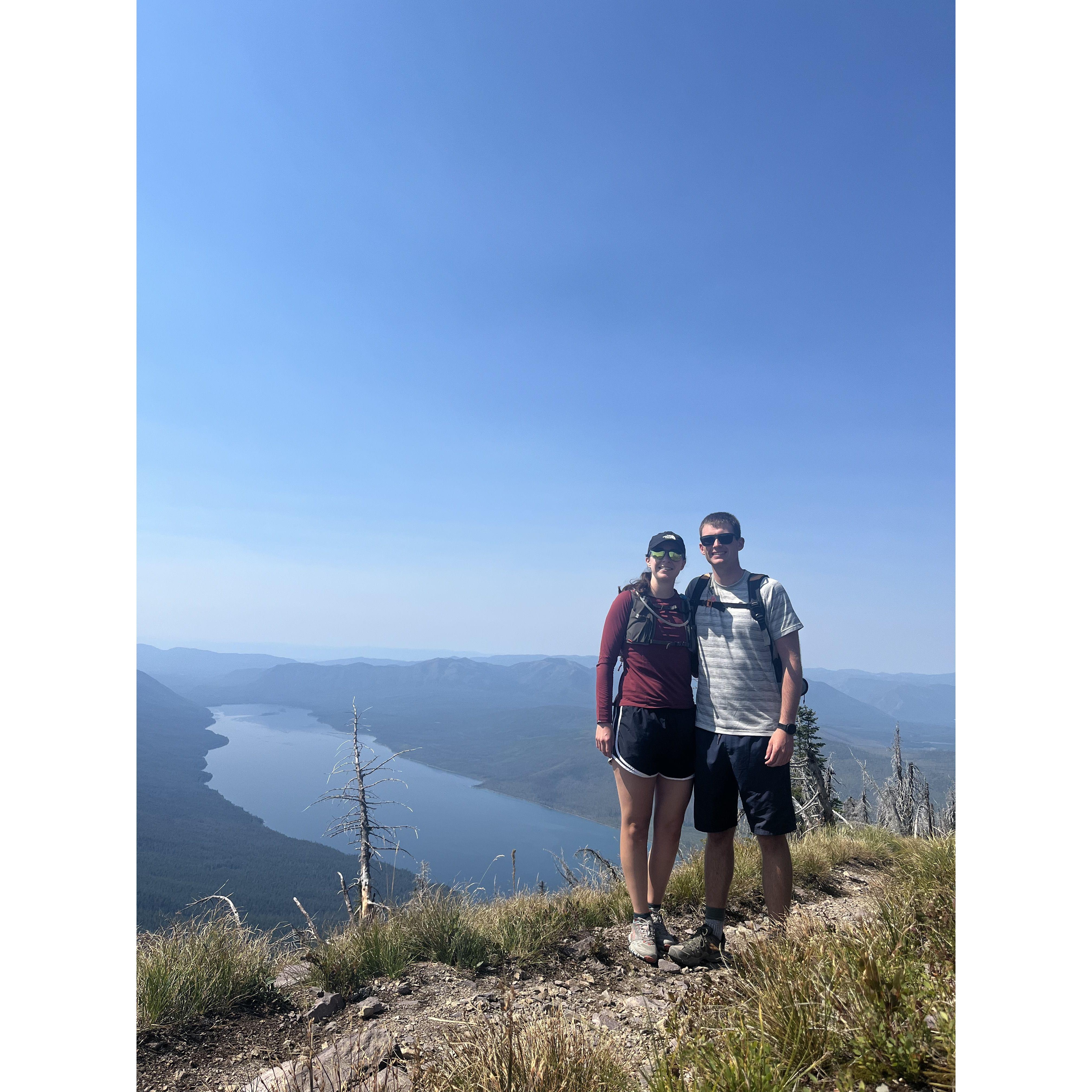 Top of Mount Brown in Glacier National Park