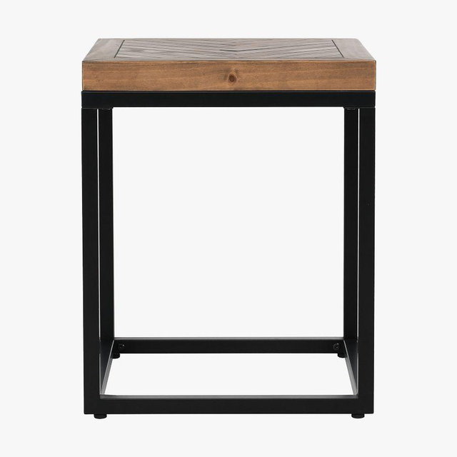 Wyatt 18" Square End Table, Brown
