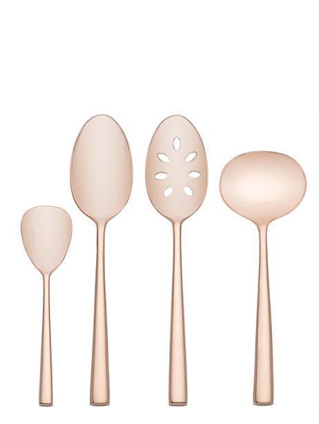 Malmo rose gold 4 piece hostess set