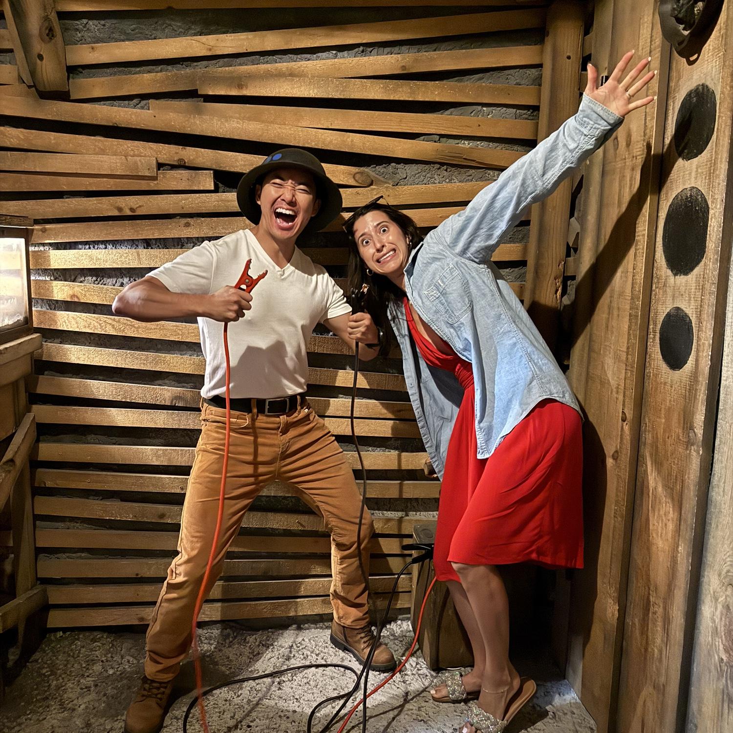 Our first couple escape room together: Goldrush! We made it out with literal seconds to spare