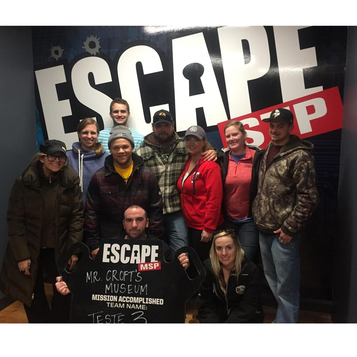 Ryan's groomsman Josh helped create Escape rooms and we were able to test them out before the public!