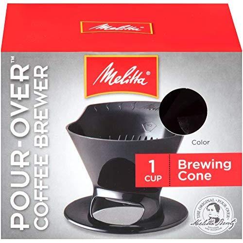 Melitta Single-Cup Pour Over Coffee Brewer, Black